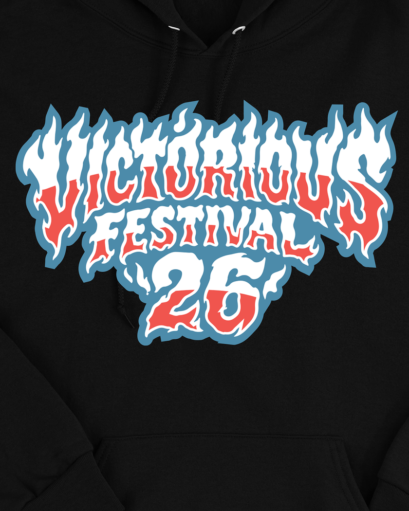 Black Flames Pullover Hoodie
